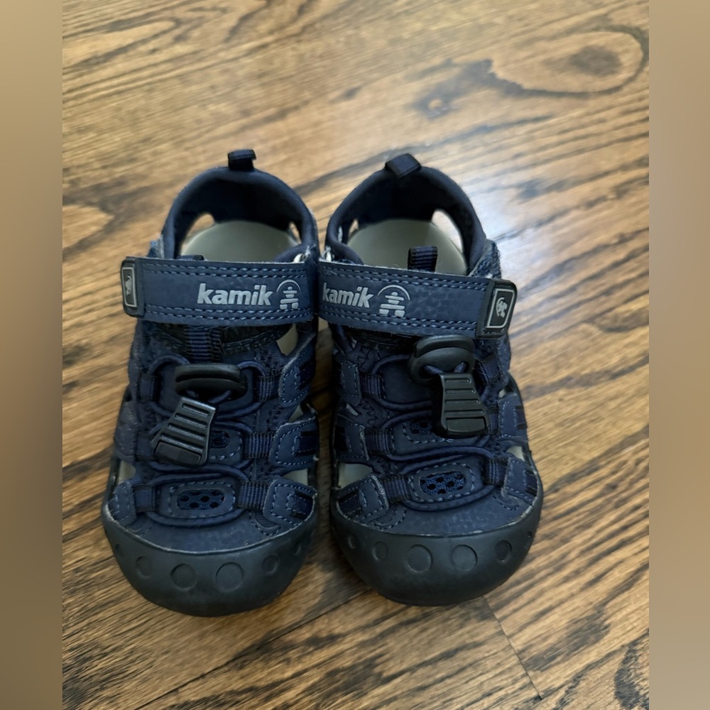 Kamik Kids Dark Blue Water Shoes, 6 toddler